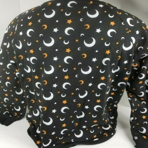 GHOULS NIGHT OUT LIGHT UP WOMEN BLACK PULLOVER NEW - Picture 2 of 2